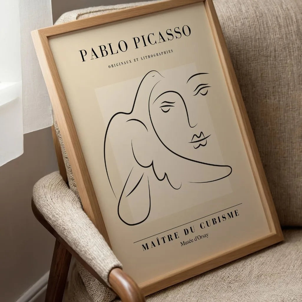 Poster ispirato a Pablo Picasso – Sguardo calmo