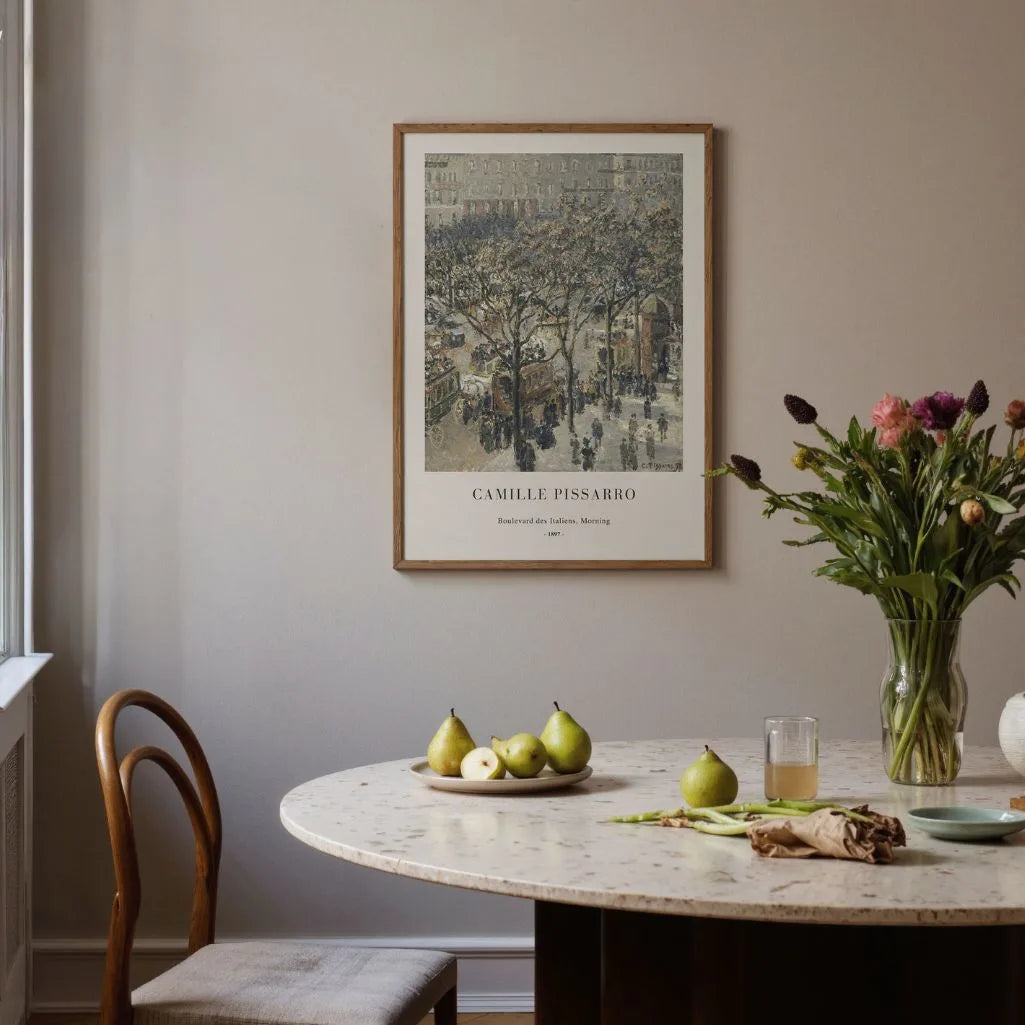 Pissarro Boulevard des Italiens Morning Poster