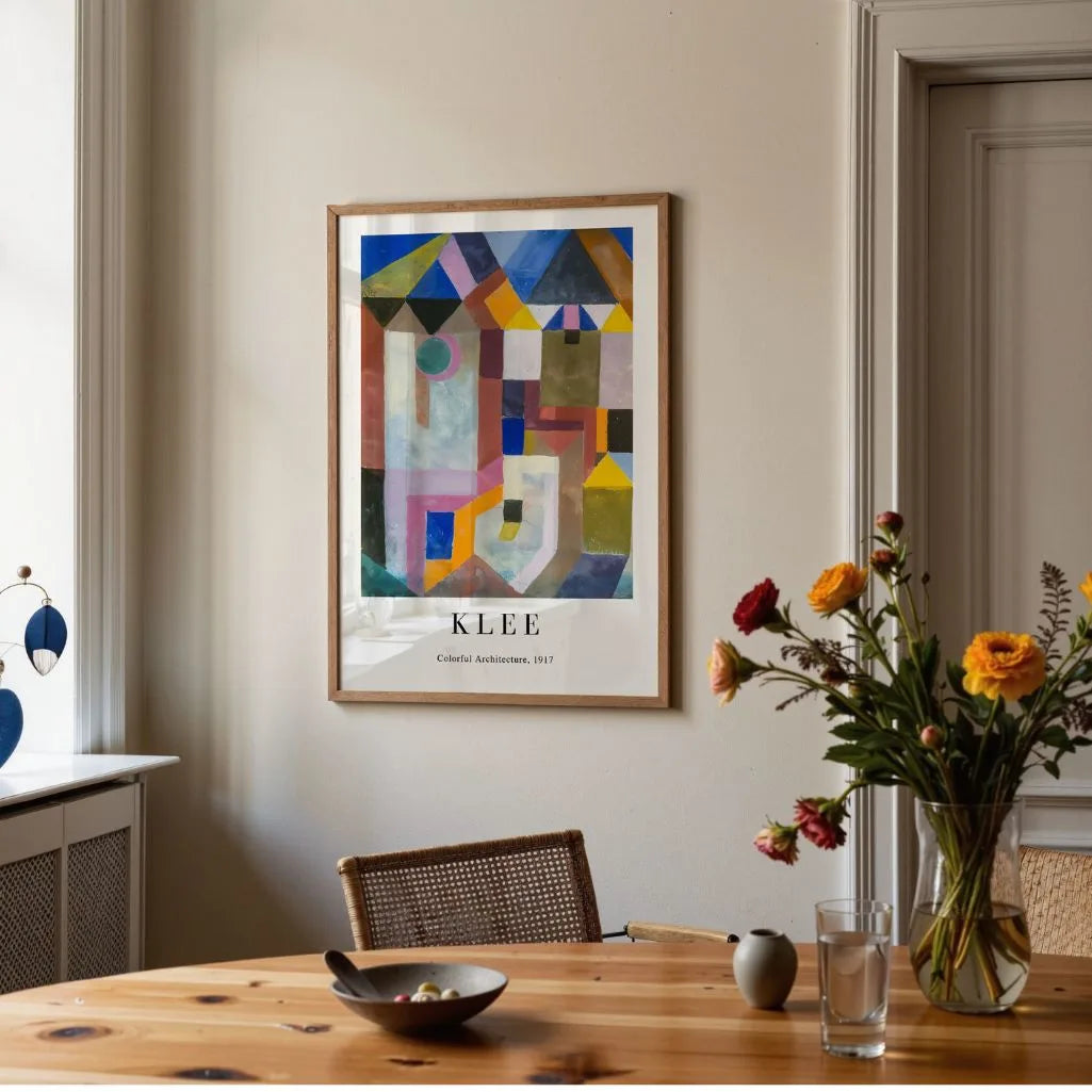 Paul Klee Colorful Architecture Poster