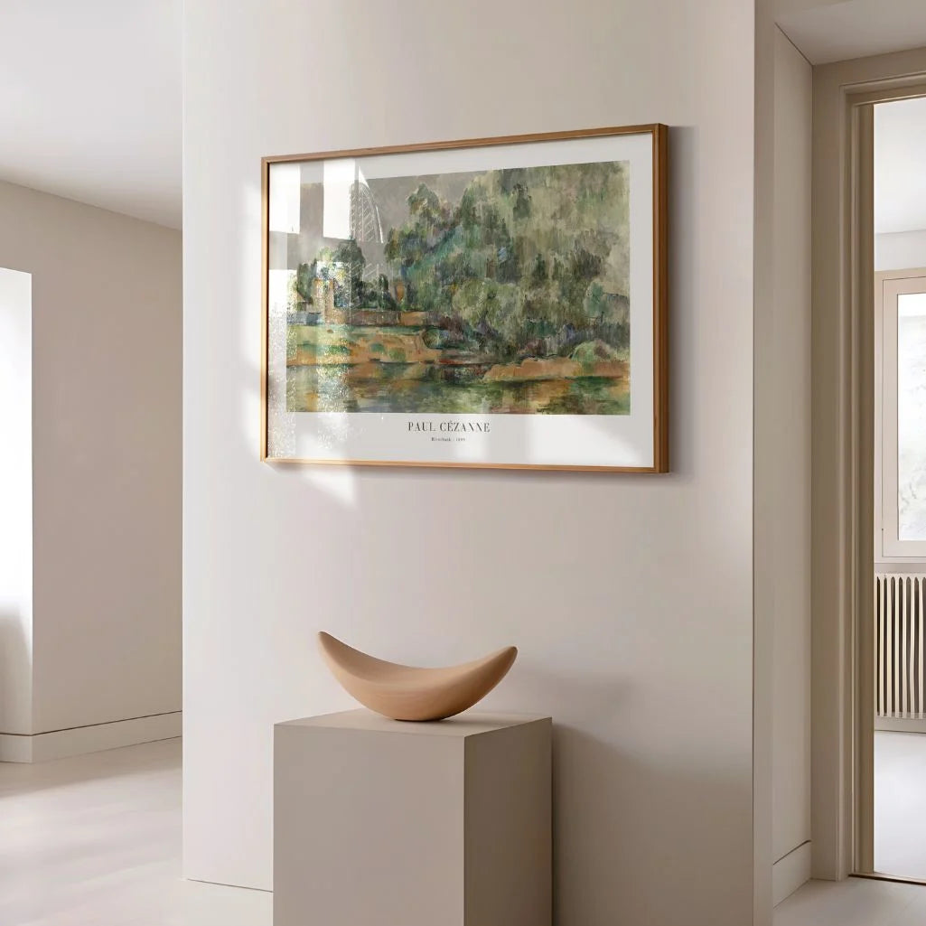 Paul Cézanne – Paesaggio fluviale Poster