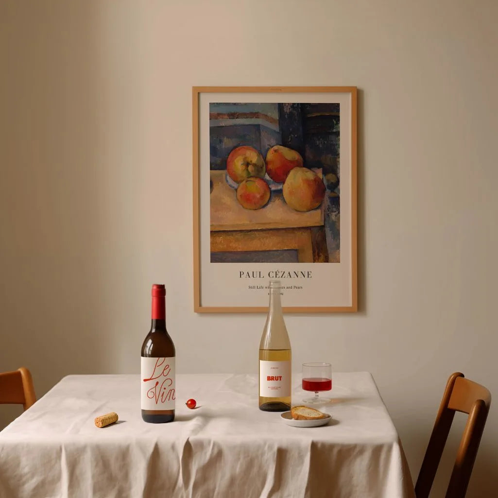 Paul Cézanne – Natura morta con mele e pere Poster