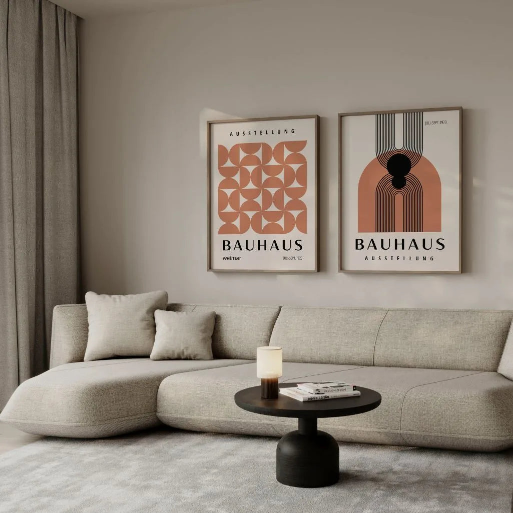 Duo Geometrico Bauhaus – Set di 2 poster