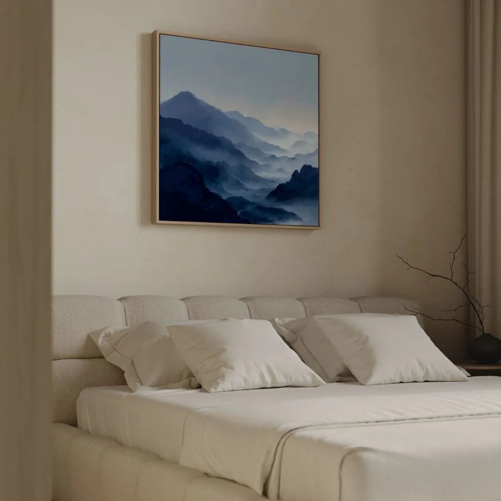 Tela incorniciata – Valle blu