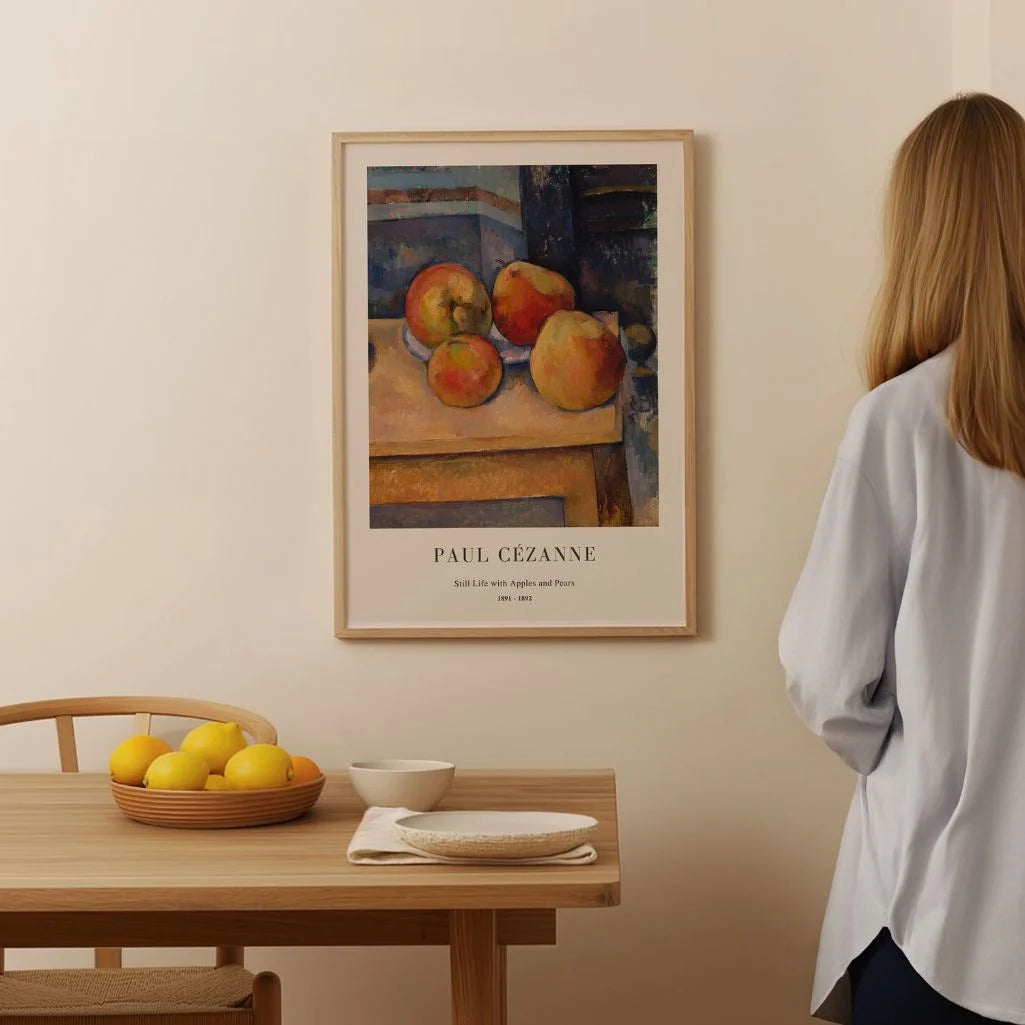 Paul Cézanne – Natura morta con mele e pere Poster