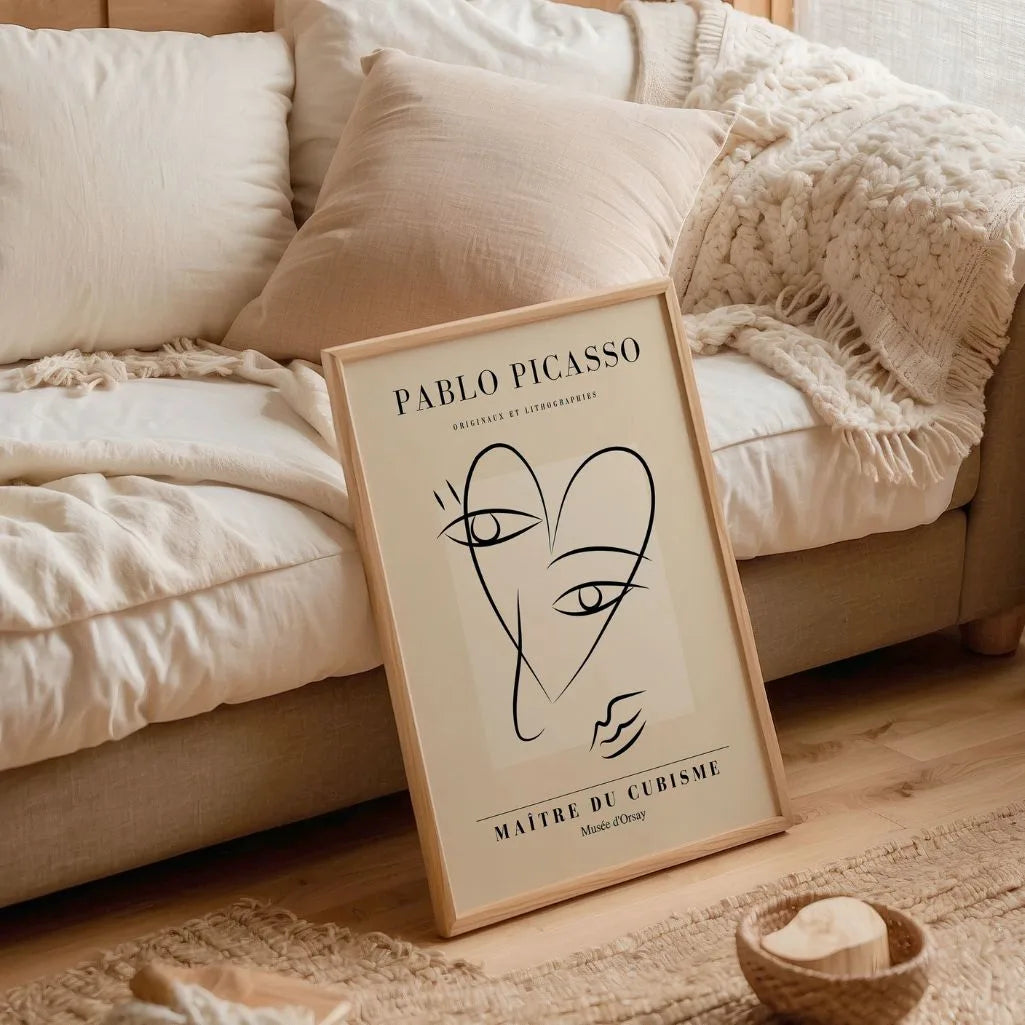 Poster ispirato a Pablo Picasso – Linee del volto