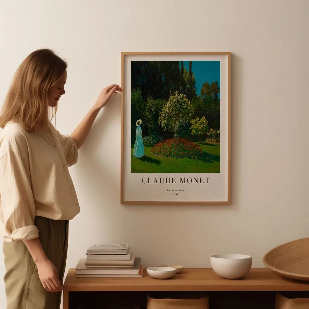 Claude Monet – Signora in giardino Poster
