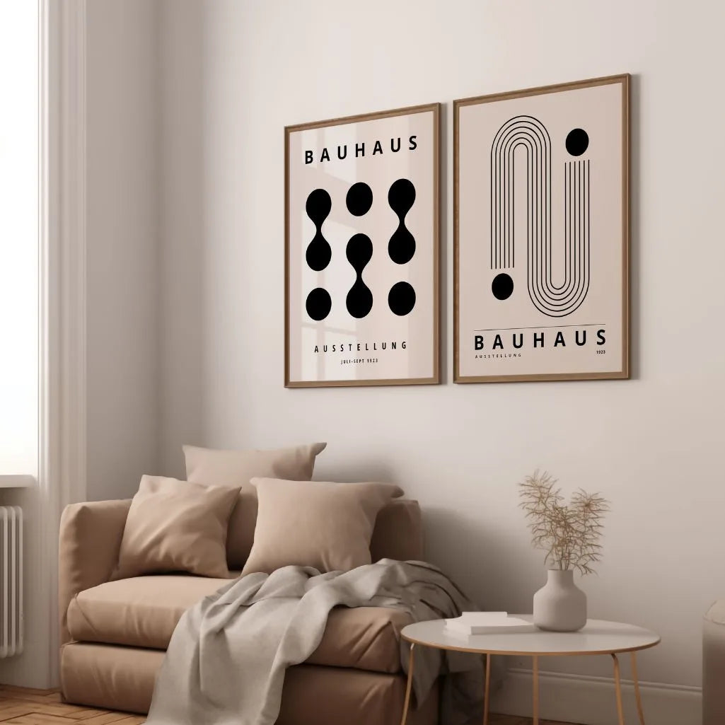 Bauhaus Forme Nere – Set Di 2 Poster