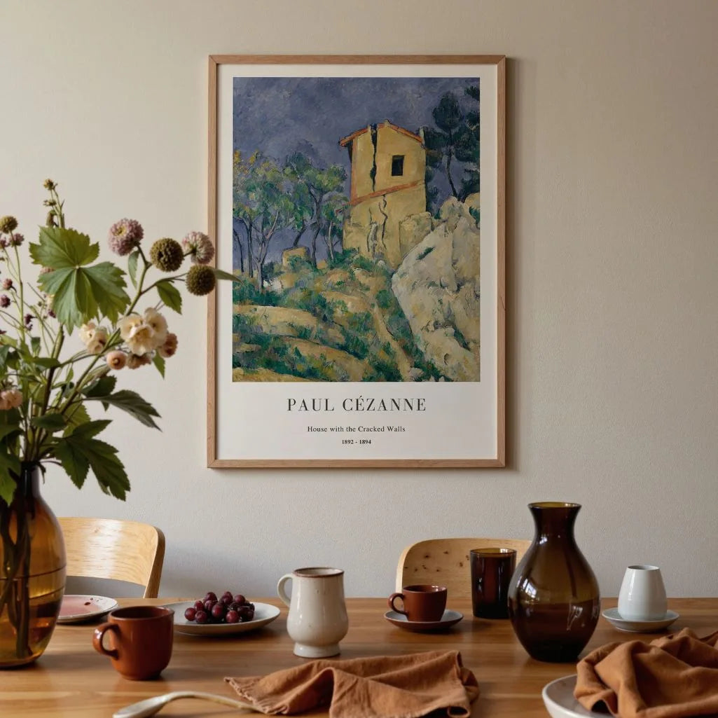 Paul Cézanne – Casa dai muri screpolati Poster