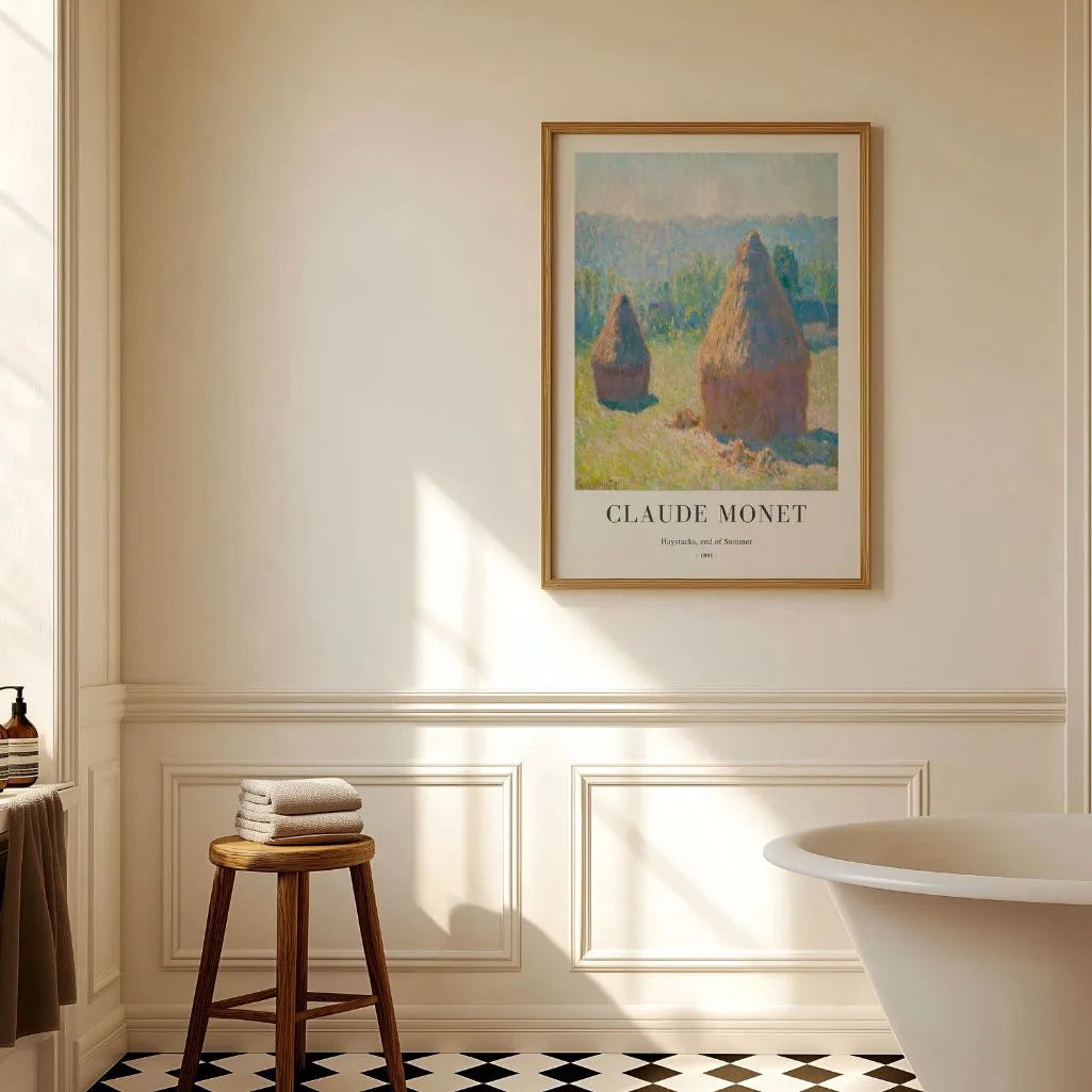 Claude Monet – Covoni, fine estate Poster