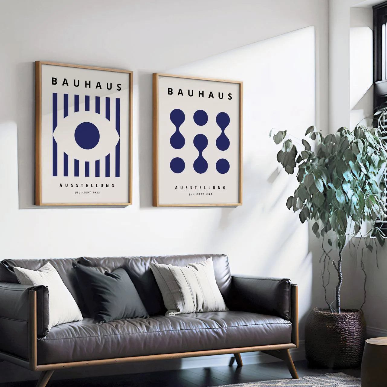 Bauhaus Blu profondo – Set di 2 poster