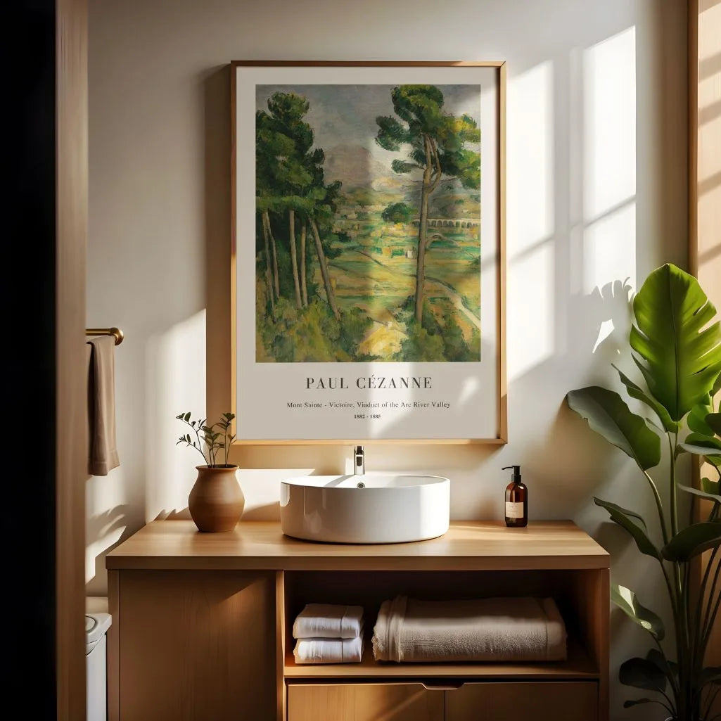 Paul Cézanne – viadotto nella valle dell’Arc Poster
