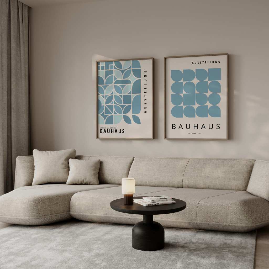 Bauhaus Blu – Set di 2 poster