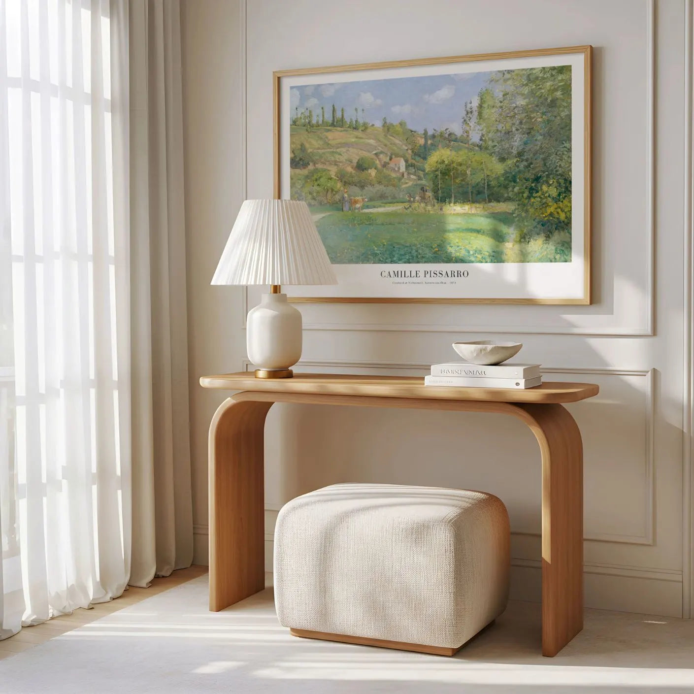 Pissarro Cowherd at Valhermeil Poster