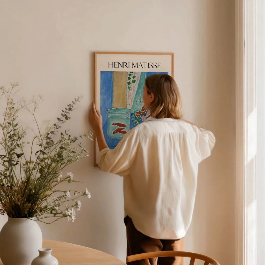 Henri Matisse Poster – Pesci rossi e scultura