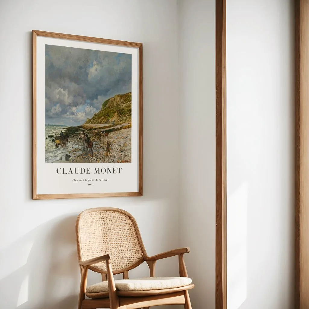 Claude Monet – Cavalli alla Pointe de la Hève Poster