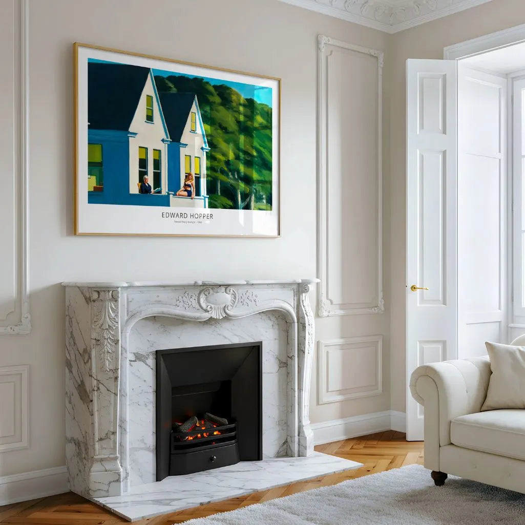 Edward Hopper Second Story Sunlight Horizontal Poster