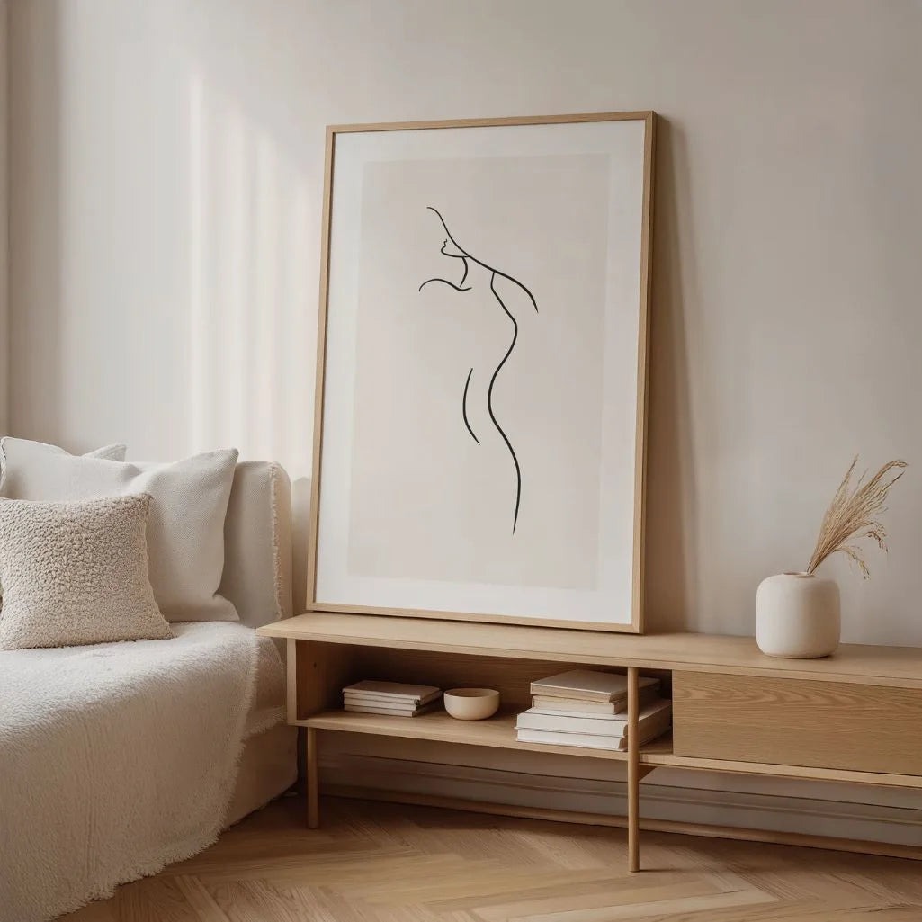 Sensual Body Line Art Poster