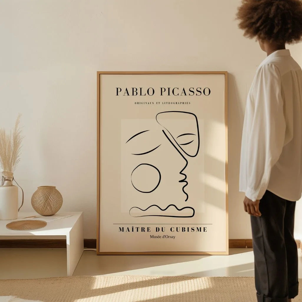 Poster ispirato a Pablo Picasso – Profilo pensieroso