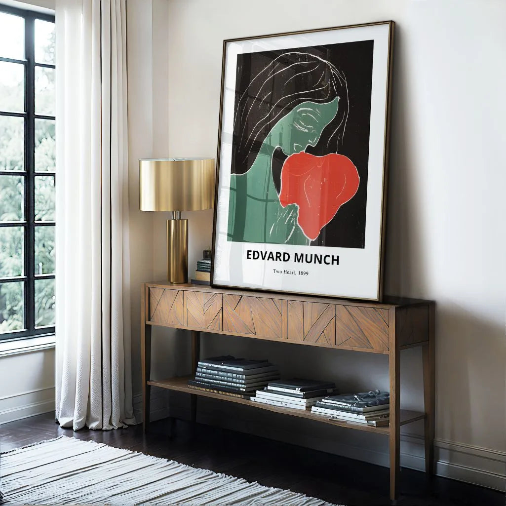 Edvard Munch Two Heart Poster