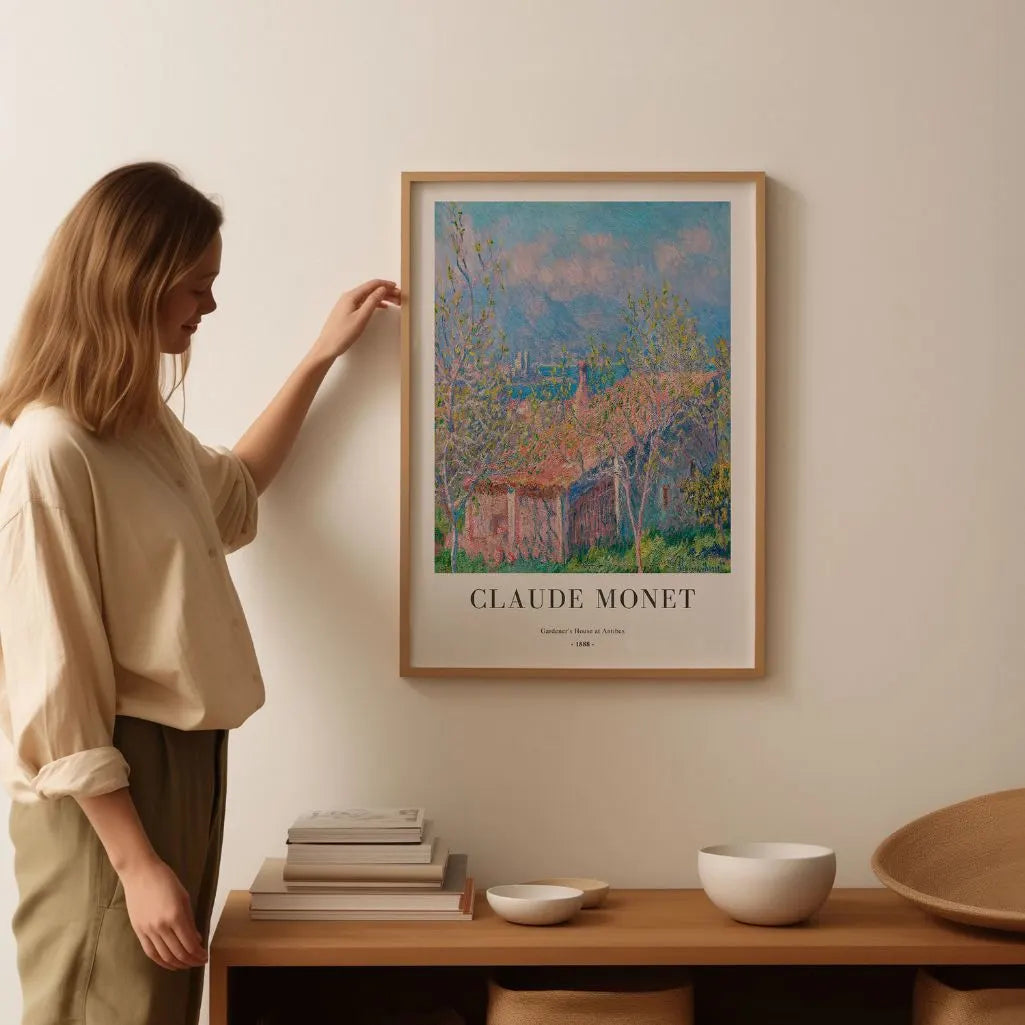Claude Monet – Casa del giardiniere ad Antibes (1888) Poster