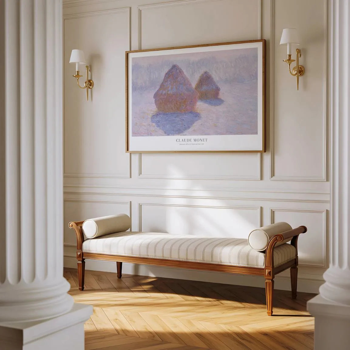 Poster Claude Monet – Covoni, neve e sole