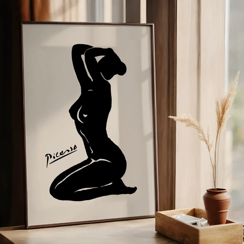 Poster ispirato a Pablo Picasso – Silhouette femminile