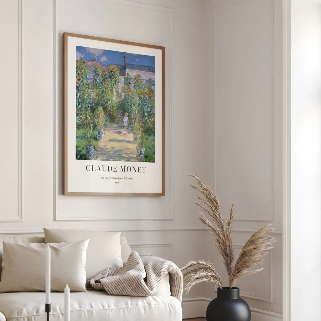 Claude Monet – Il giardino dell’artista a Vétheuil Poster