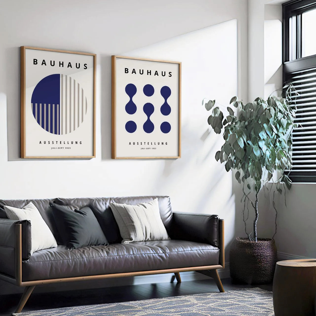 Bauhaus Blu navy – Set di 2 poster