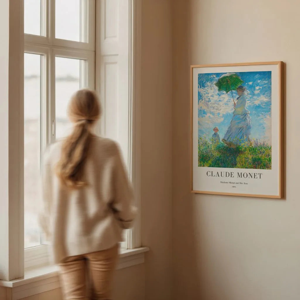 Claude Monet – Madame Monet con Parasole Poster