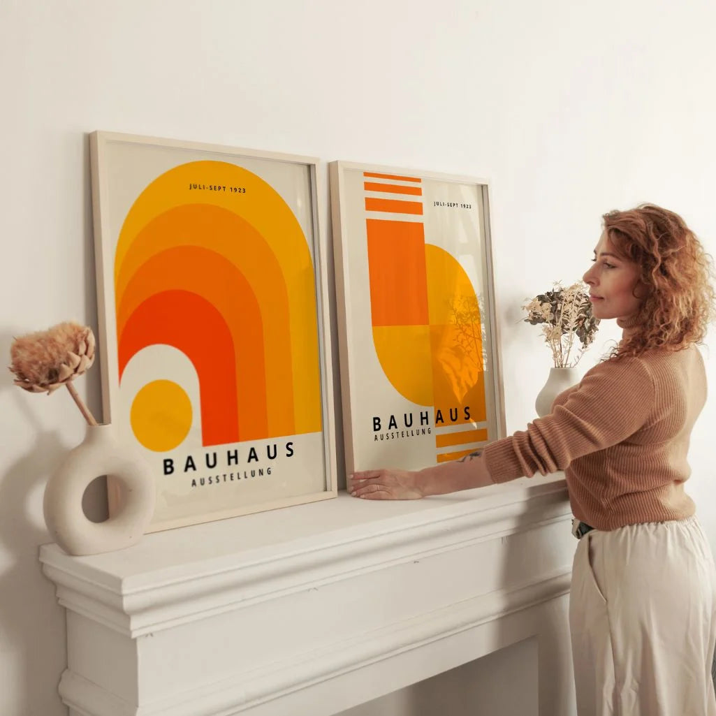 Bauhaus Energia Arancione – Set Di 2 Poster