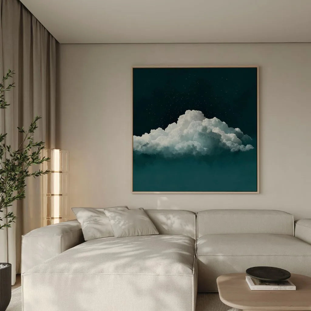 Tela incorniciata – Cielo verde