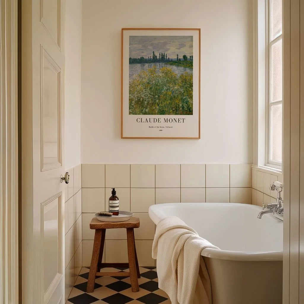 Claude Monet – Le rive della Senna a Vétheuil Poster