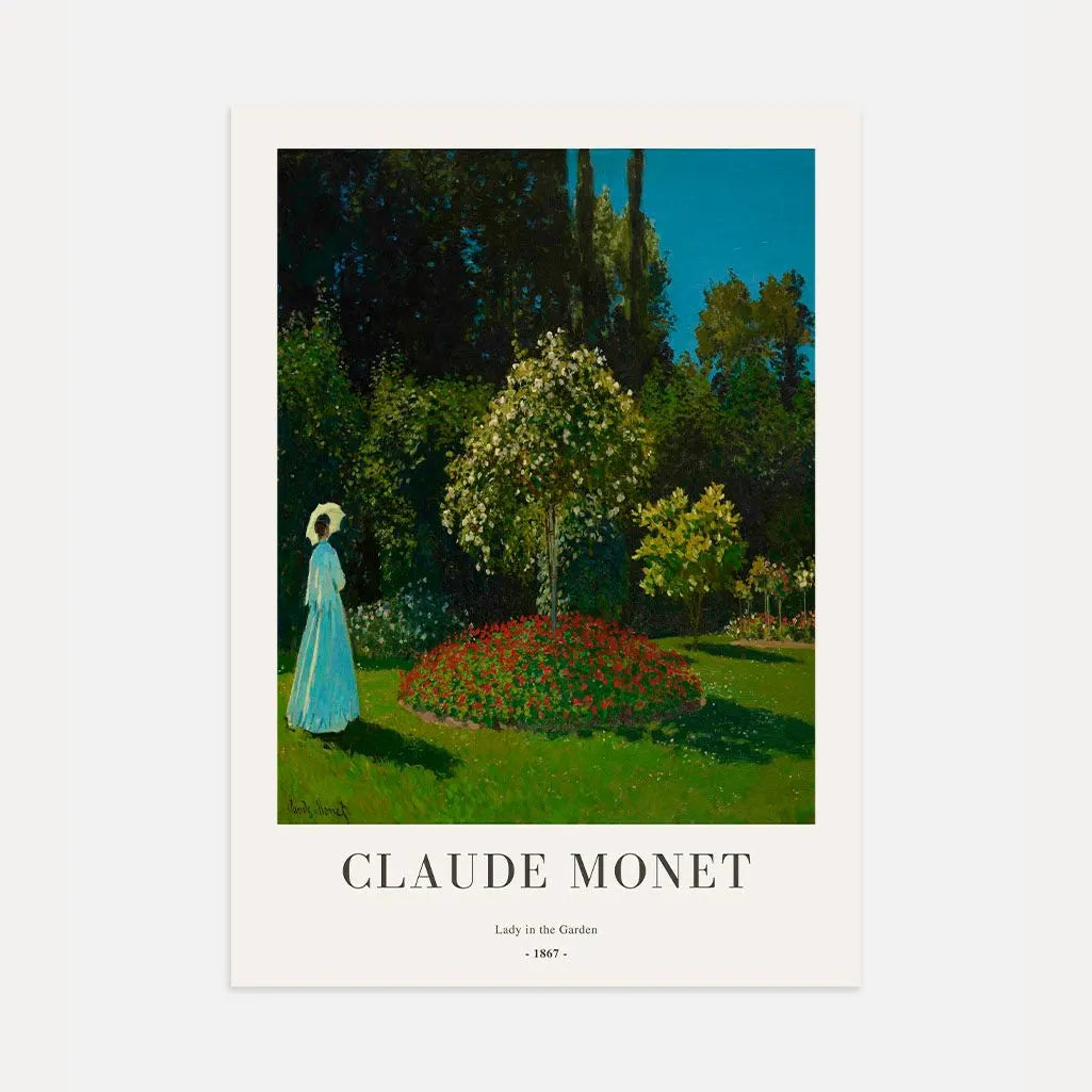 Claude Monet – Signora in giardino Poster