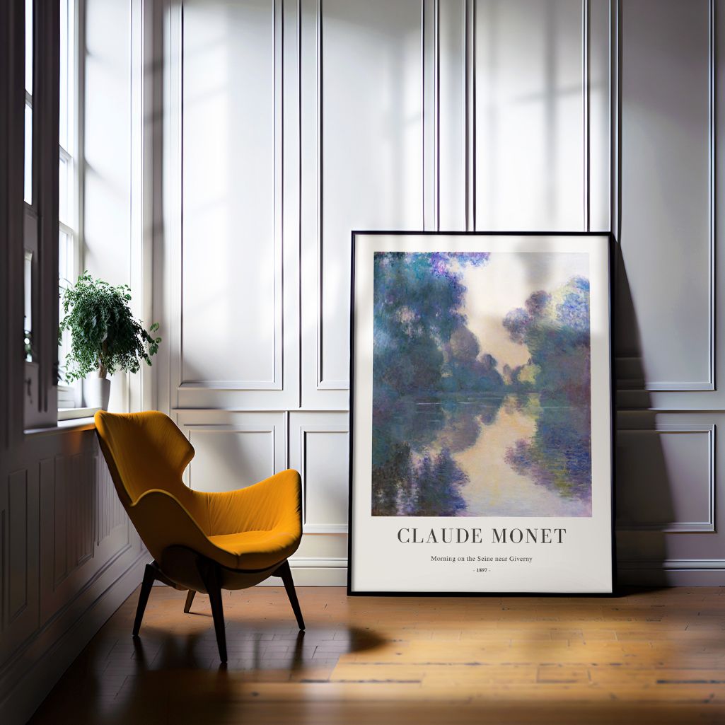 Claude Monet – Mattino sulla Senna Poster