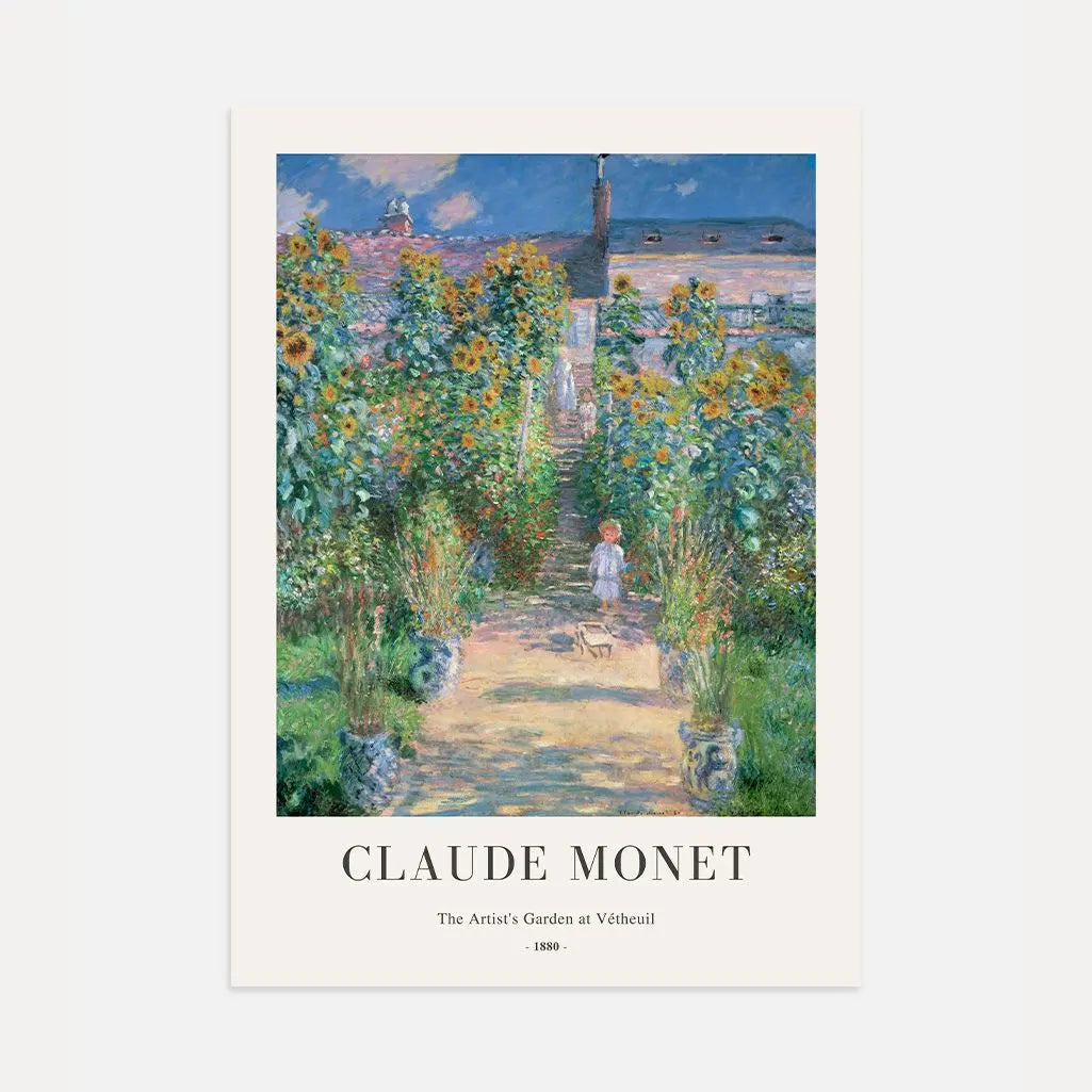 Claude Monet – Il giardino dell’artista a Vétheuil Poster