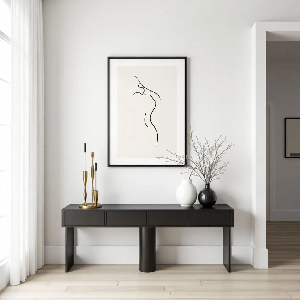 Sensual Body Line Art Poster