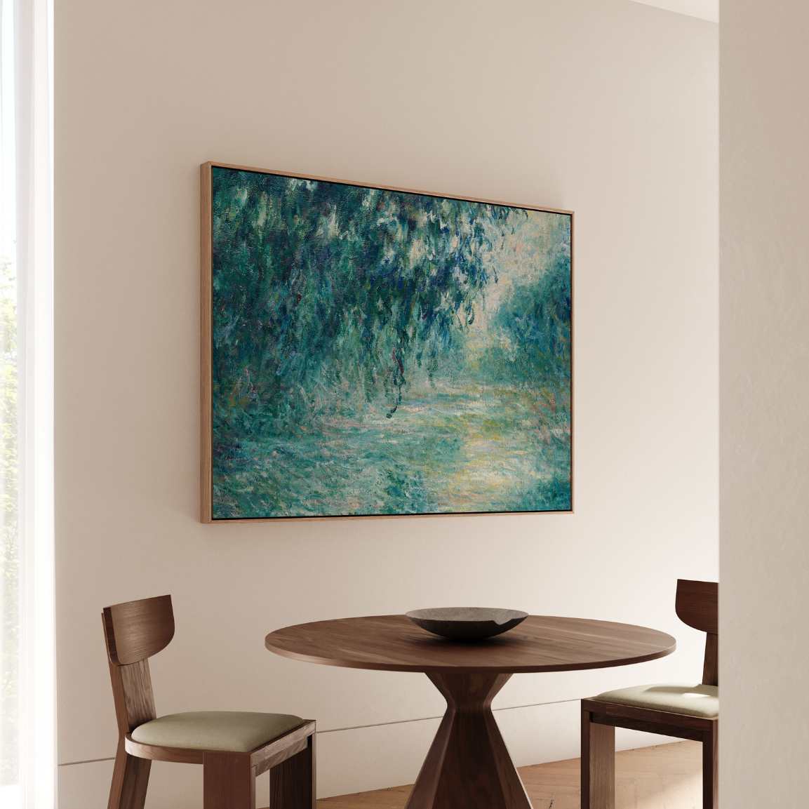 Framed Canvas Print Morning on the Seine