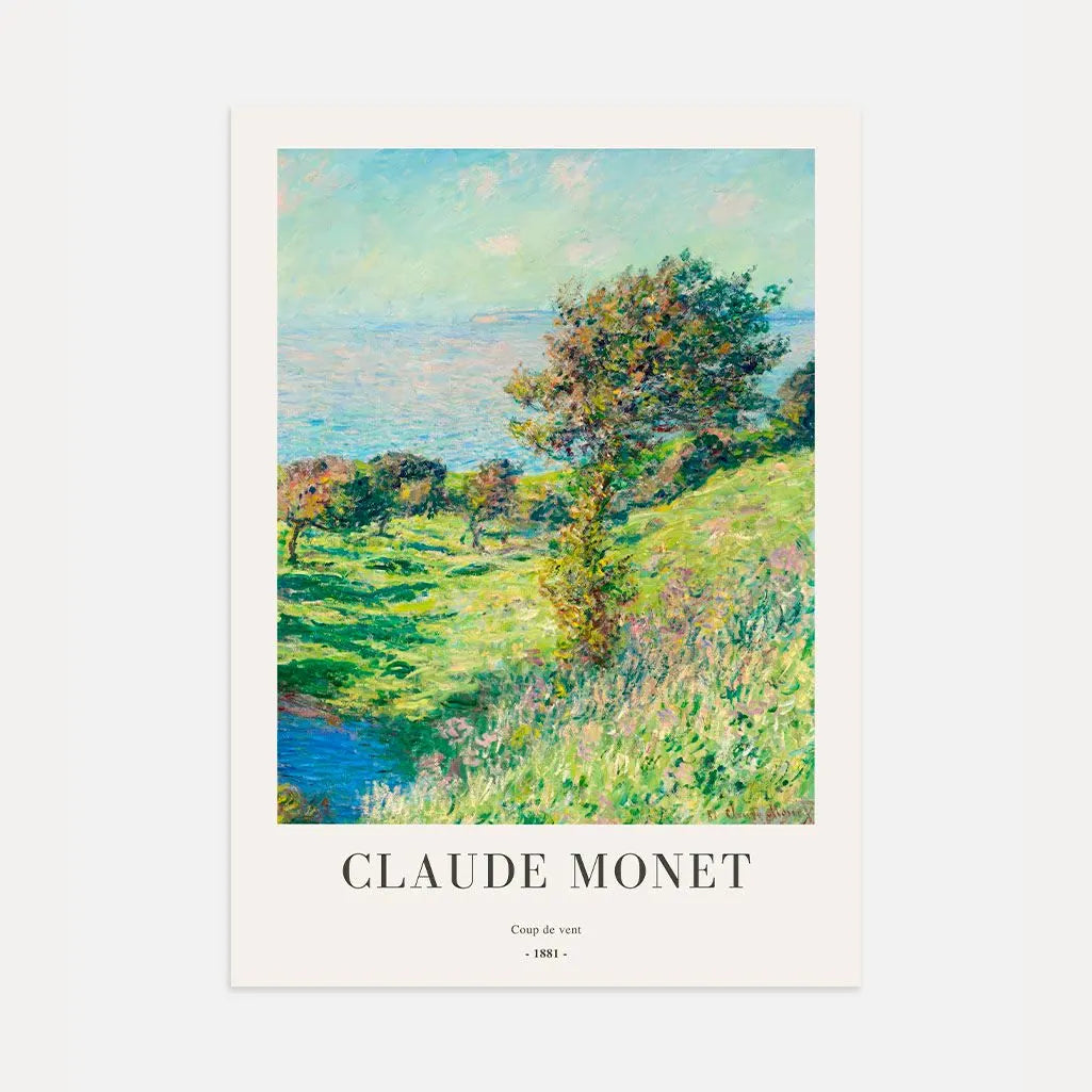 Claude Monet – Colpo di vento (1881) Poster