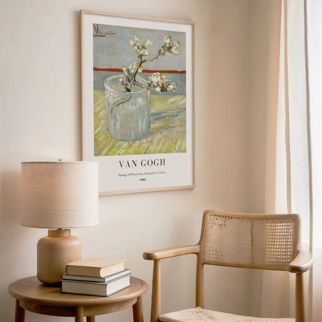 Poster Vincent van Gogh – Mandorlo in fiore in un bicchiere