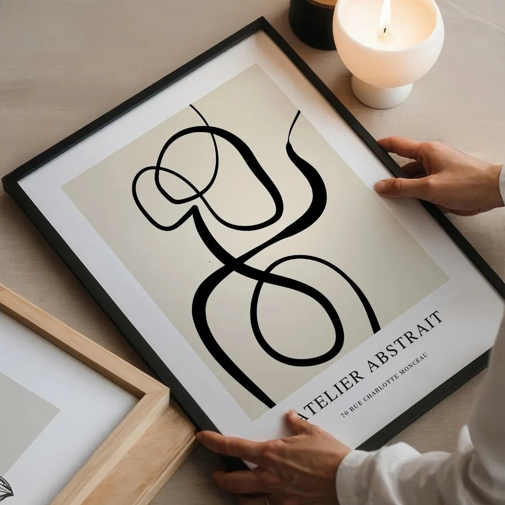 Abstract Line Art Minimal Poster