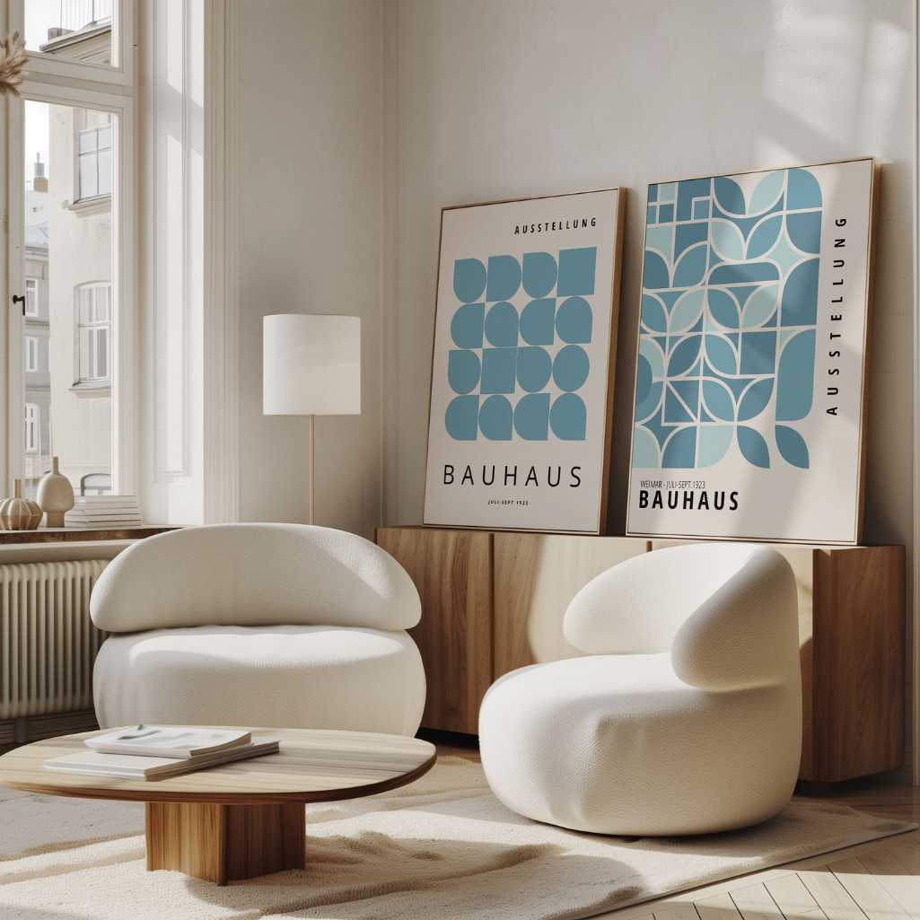 Bauhaus Blu – Set di 2 poster
