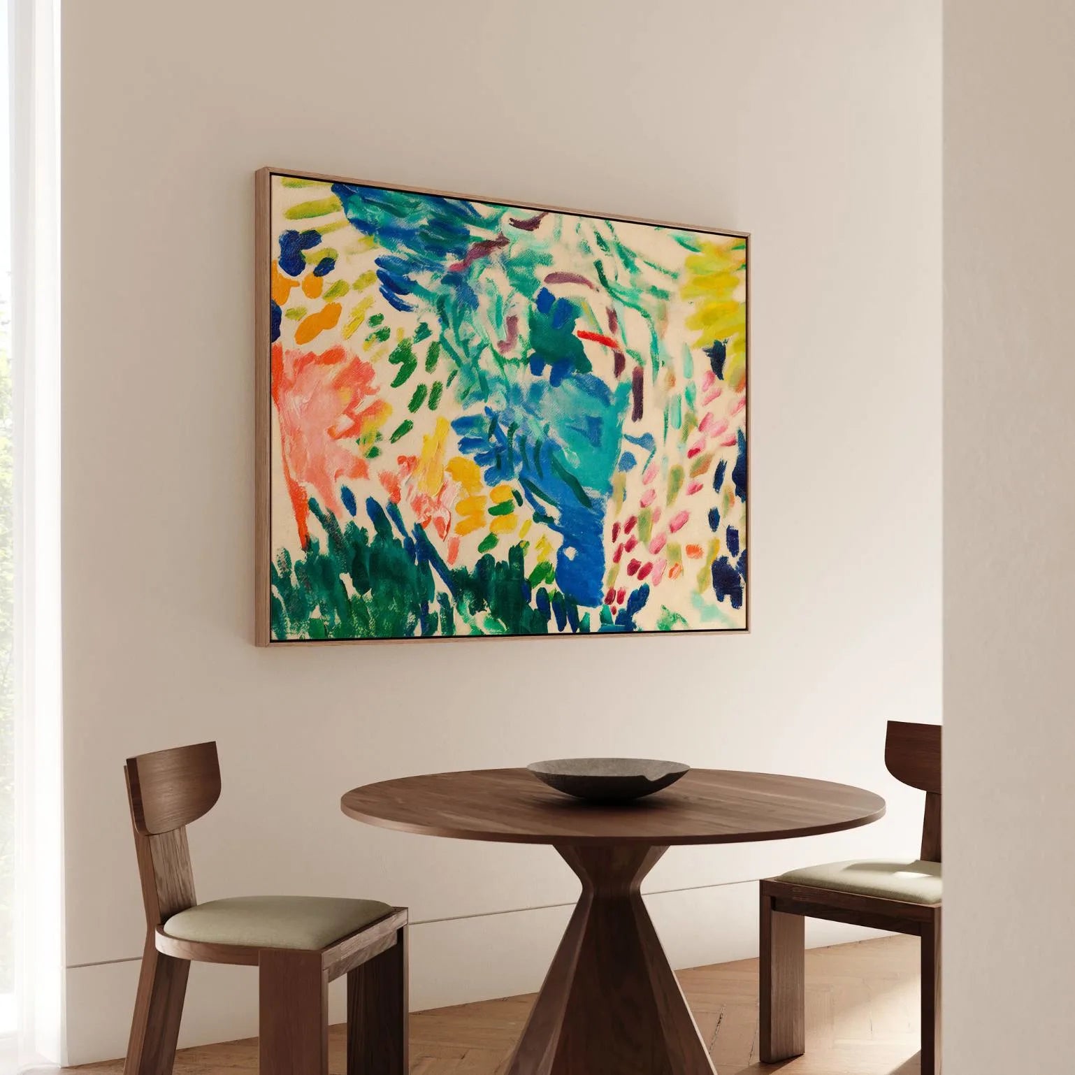 Framed Canvas Print Landscape at Collioure