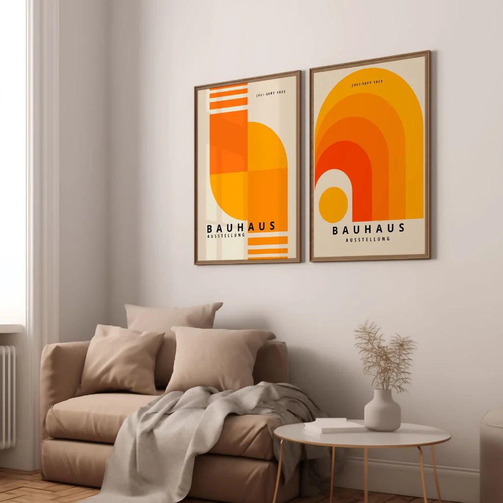 Bauhaus Energia Arancione – Set Di 2 Poster
