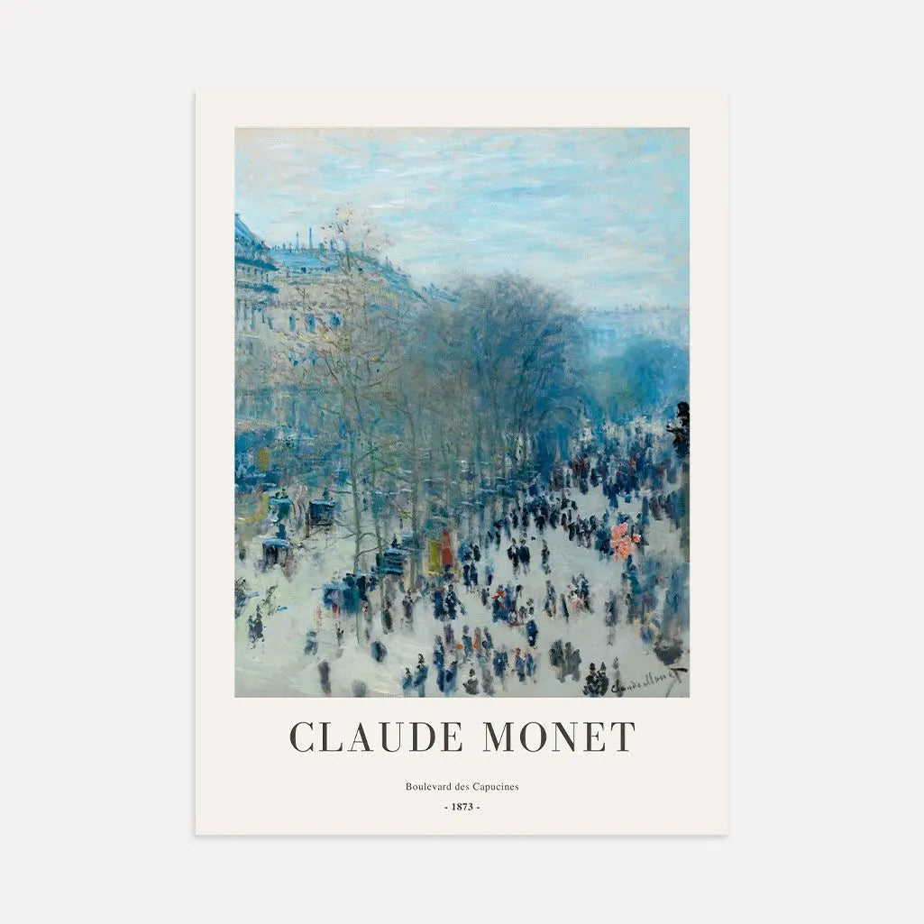Claude Monet – Boulevard dei Capucines (1873) Poster