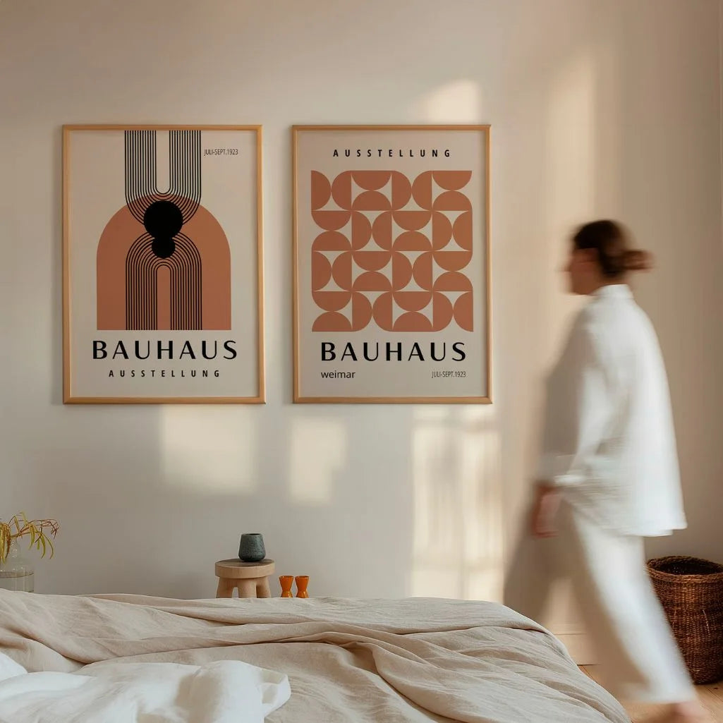 Duo Geometrico Bauhaus – Set di 2 poster