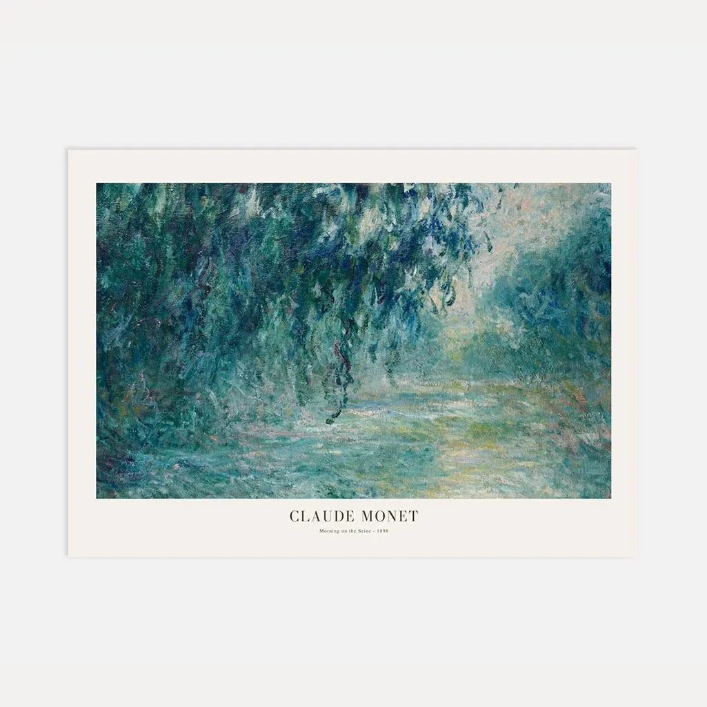 Claude Monet – Mattino sulla Senna (1898) Poster panoramico