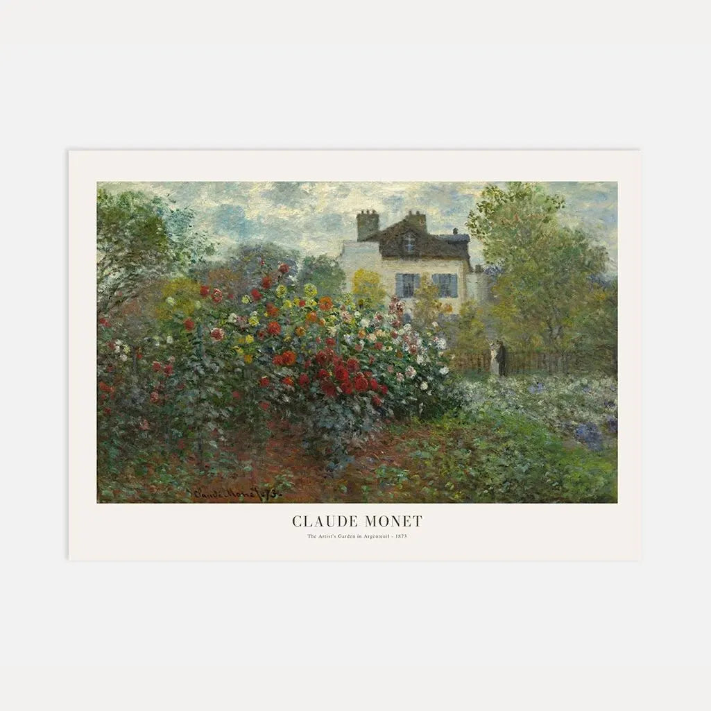 Poster Claude Monet – Il giardino dell’artista ad Argenteuil
