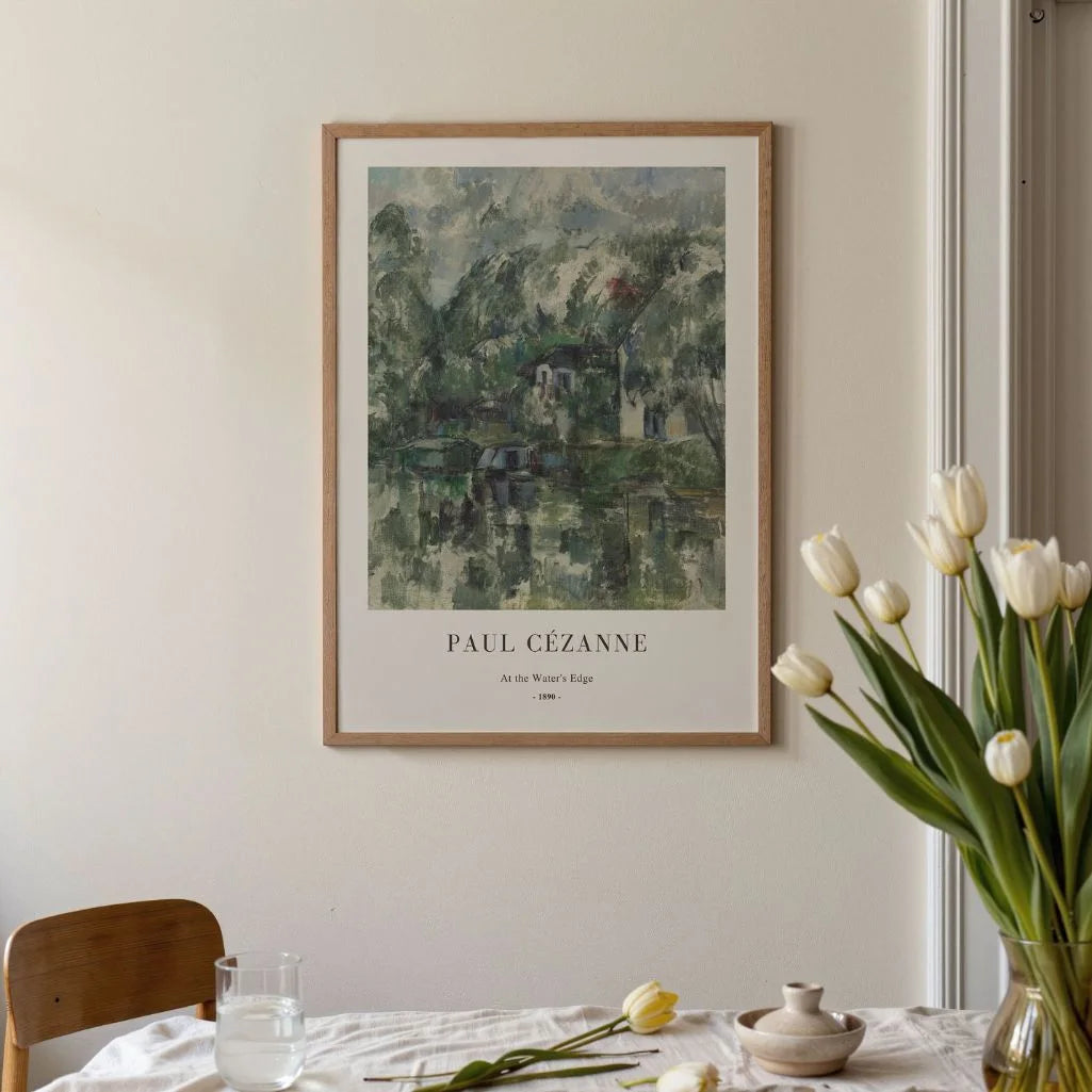 Paul Cézanne – Sulla riva Poster