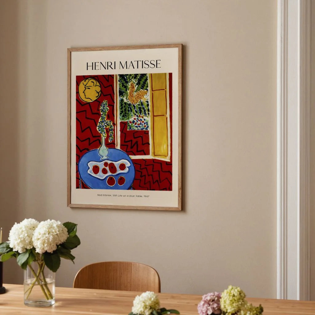 Henri Matisse Poster – Interno rosso