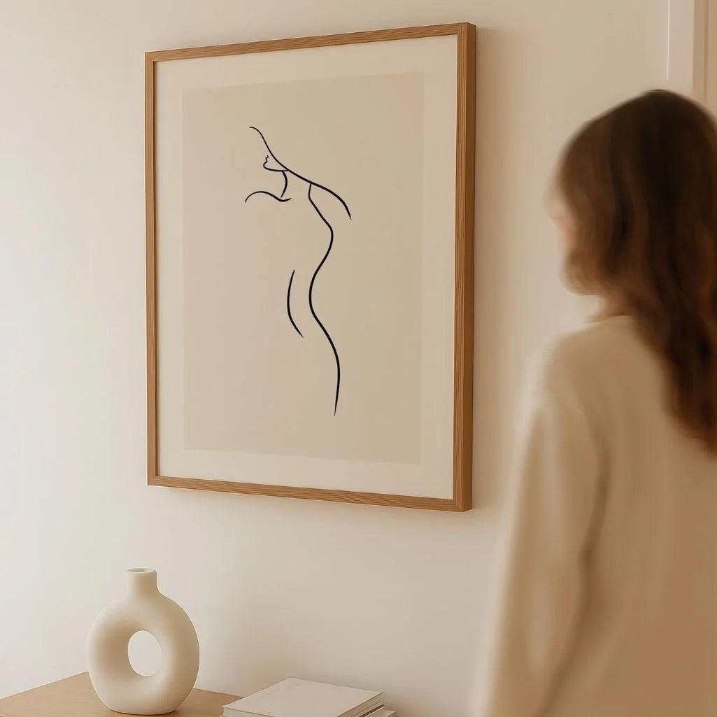 Sensual Body Line Art Poster